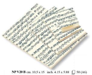 Opakowanie Notes ozdobny A6 BR 50 kartek NP V20B