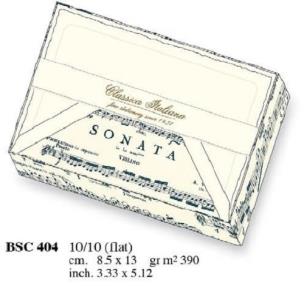 Opakowanie Papeteria box 10 kartek i 10 kopert BSC 404