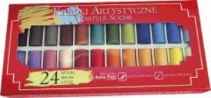 Pastele Suche Grube 24 Kolory. Wydawca: Panta Plast. Multiszop.pl Opakowanie Pastele Suche Grube 24 Kolory