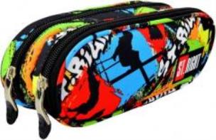 Opakowanie Piórnik szkolny saszetka dwukomorowa Skatepark PU-02