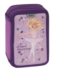 Okładka książki Piórnik trzysuwakowy I Love Dancing Street