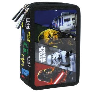 Opakowanie Piórnik z wyposażeniem trójkomorowy Star Wars 16
