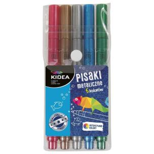 Opakowanie Pisaki metaliczne Kidea 5 kolorów