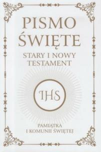 Okładka książki Pismo Święte ST i NT. Pamiątka I Komunii Świętej