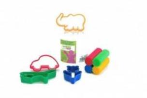 Zdjęcie produktu Plastolinka 4 wałki 150g z akcesoriami w wiaderku