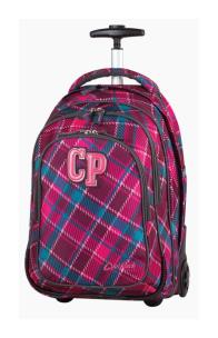 Opakowanie Plecak młodzieżowy na kółkach CoolPack Target Cranberry Check