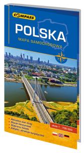 Opakowanie Polska mapa samochodowa, 1: 700 000 2017