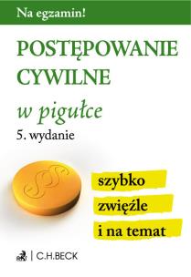 Okładka książki Postępowanie cywilne w pigułce
