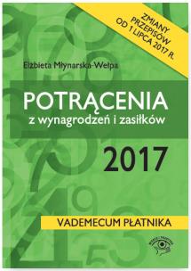 Okładka książki Potrącenia z wynagrodzeń i zasiłków 2017