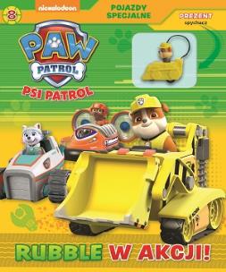 Okładka książki Psi Patrol. Pojazdy specjalne. Część 8. Rubble w akcji