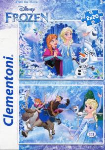 Opakowanie Puzzle 2x20 Kraina Lodu