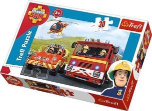 Opakowanie Puzzle 30 Strażak Sam rusza do akcji TREFL