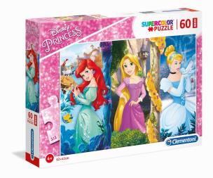Okładka książki Puzzle Supercolor Maxi Księżniczki 60