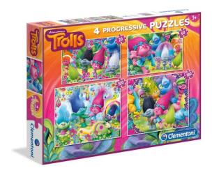 Opakowanie Puzzle Trolle 4 w 1