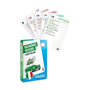 Okładka książki Rozmówki włoskie i karty do gry 2w1