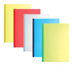 Opakowanie Skoroszyt zaciskowy 9111 czerwony GRAND