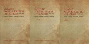 Opakowanie Słownik polskiej krytki literackiej 1764-1918