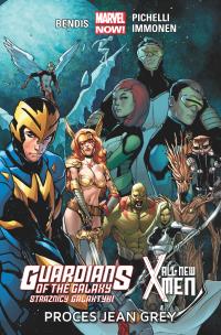 Strażnicy Galaktyki. T.4 Proces Jean Grey. Autor: Opracowanie zbiorowe. Multiszop.pl Okładka książki Strażnicy Galaktyki. T.4 Proces Jean Grey