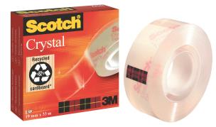 Opakowanie Taśma biurowa SCOTCH Crystal Clear (600), transparentna, 19mm, 33m, w pudełku