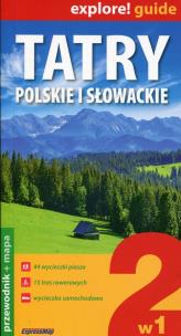 Okładka książki Tatry Polskie i Słowackie 2w1 przewodnik+mapa