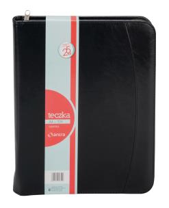Opakowanie Teczka A4 709 czarna na suwak ANTRA