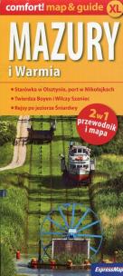 Opakowanie Warmia i Mazury 2w1 przewodnik i mapa