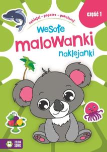 Okładka książki Wesołe Malowanki Naklejanki 1