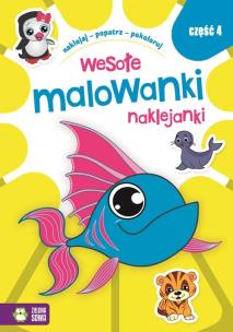 Okładka książki Wesołe Malowanki Naklejanki 4