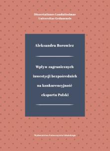 Okładka książki Wpływ zagranicznych inwestycji bezpośrednich na konkurencyjność eksportu Polski