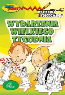 Okładka książki Wycinanka i kolorowanka. Wydarzenia Wielkiego Tyg.