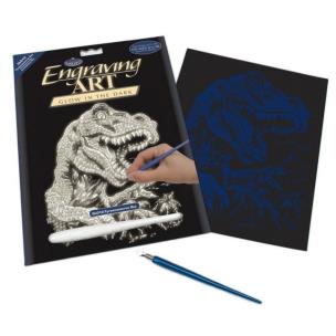 Opakowanie Wydrapywanka świecąca Dinozaur