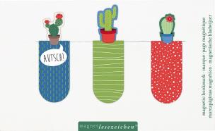 Opakowanie Zakładki Magnetyczne Kaktusy Zestaw 3 sztuki