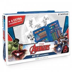 Opakowanie Zestaw artystyczny 68 elementów Avengers