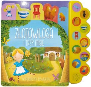 Okładka książki 10 bajkowych dźwięków. Złotowłosa i trzy misie