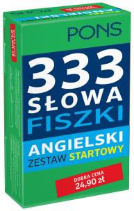 Okładka książki 333 Słowa Fiszki Angielski Zestaw startowy