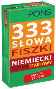 Okładka książki 333 Słowa Fiszki Niemiecki Zestaw startowy