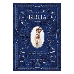 Okładka książki Biblia rocznicowa z obwolutą 100. rocznica objawień fatimskich