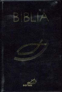 Okładka książki Biblia z rybką z suwakiem czarna