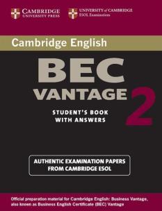 Opakowanie Cambridge BEC Vantage 2 Student's Book with Answers