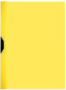 Okładka książki Cienka teczka z klipsem żółta Optima
