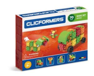 Clicformers 70 elementów. Wydawca: Clicstoys. Multiszop.pl Opakowanie Clicformers 70 elementów