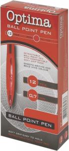 Opakowanie Długopis kulkowy TY 166, 0.7mm czerwony 12 sztuk