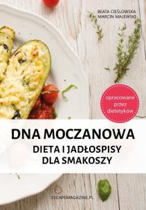 Dna moczanowa Dieta i jadłospisy dla smakoszy. Autor: Beata Cieślowska, Majewski Marcin. Multiszop.pl Okładka książki Dna moczanowa Dieta i jadłospisy dla smakoszy