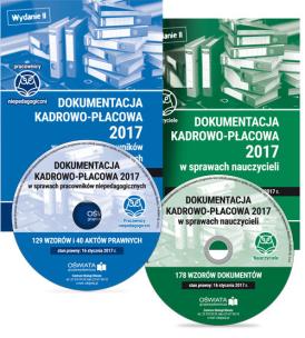 Okładka książki Dokumentacja kadrowo-płacowa w sprawach nauczycieli + Dokumentacja kadrowo-płacowa w sprawac