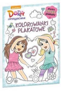 Okładka książki Dora i przyjaciele Kolorowanki plakatowe
