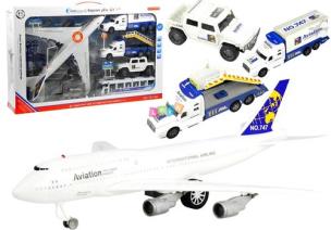 Opakowanie Duży zestaw Lotnisko Samolot + Zestaw pojazdów