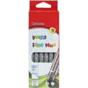 Opakowanie Dwustronne flamastry Optima