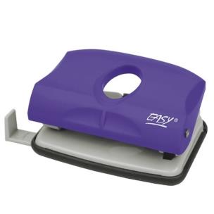 Opakowanie Dziurkacz plastikowy fioletowy 15 kartek