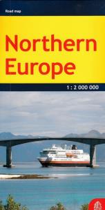 Okładka książki Europa północna, 1:2 000 000