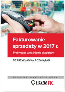 Okładka książki Fakturowanie sprzedaży w 2017